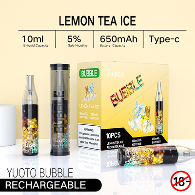 Ursprüngliche Fabrik in Blase 4000puffs 10ml 650mah Chinas Yuoto wieder aufladbares yuoto Wegwerf-vape Hülsen greifen Spulen ineinander