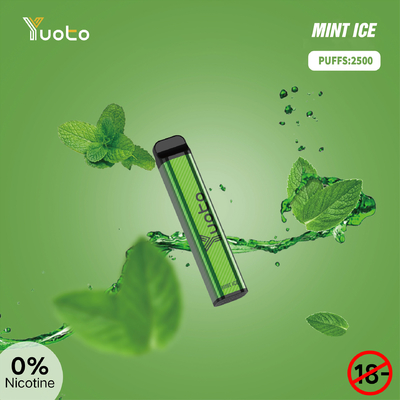 SS304 Yuoto XXL 2500 stößt Wegwerf-Batterie Vape 1650mAh für sich entspannen Hauch-Stange luft