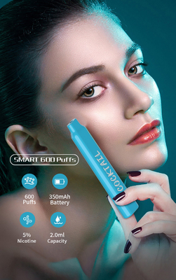 YUOTO Smart 600 stößt Vape 2ML E Juice Capacity With 12 Aromen luft
