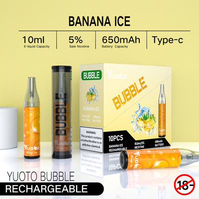 Maschenspule wieder aufladbarer vape nicht Trennung pina colada ecig Wegwerfdampf Yuoto-Blase 4000puffs 650 Milliamperestunde 10ml