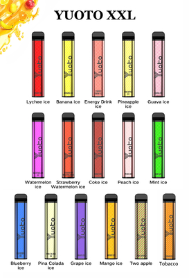 Yuoto-xxl 2500puffs 1200mah 7ml eliquid quadratisches Form yuoto Wegwerf-vape yuotovape vape Hülse