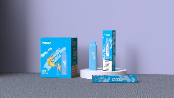 EMC ROHS MSDS Yuoto 1500 stößt Wegwerf-Batterie 48g Vape 2-5%Mg 800mAh luft