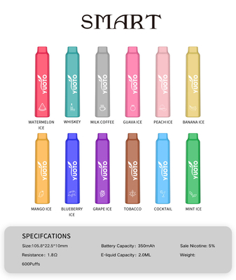 Hauche Yuoto Smart 600 vape von Shenzhen China Vape Manufatrare Yuoto Logo On Product Pod System