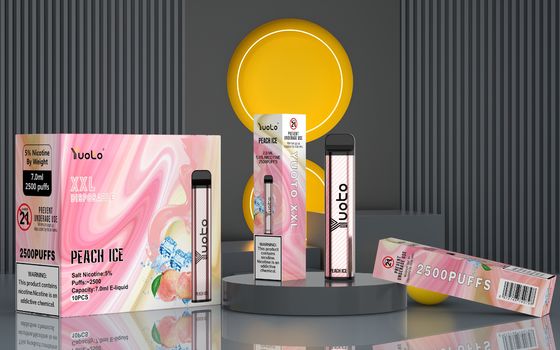 DGM genehmigte Vape-Gerät Hauche XXL 2500, das mit Salz-Nikotin hergestellt wurde