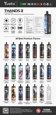 Erleben Sie 23 Aromen mit YUOTO Einweg-Vape-DualMesh-Spule 10-12W Watt