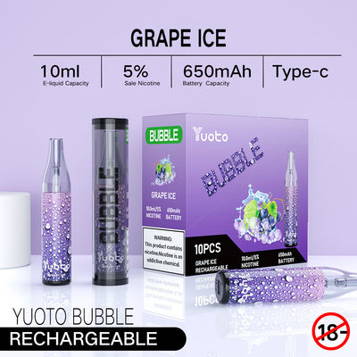 Ursprüngliche Fabrik in Blase 4000puffs 10ml 650mah Chinas Yuoto wieder aufladbares yuoto Wegwerf-vape Hülsen greifen Spulen ineinander